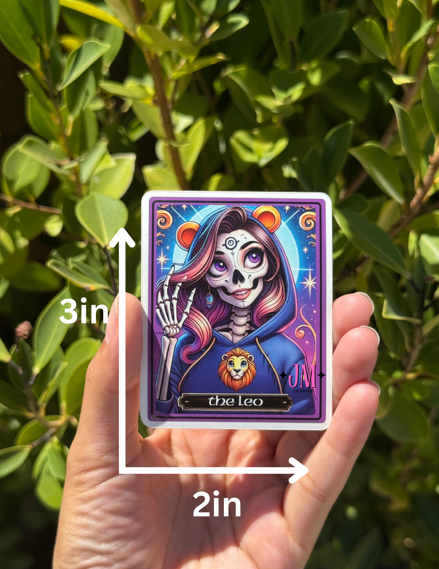 The Leo Tarot Card Sticker
