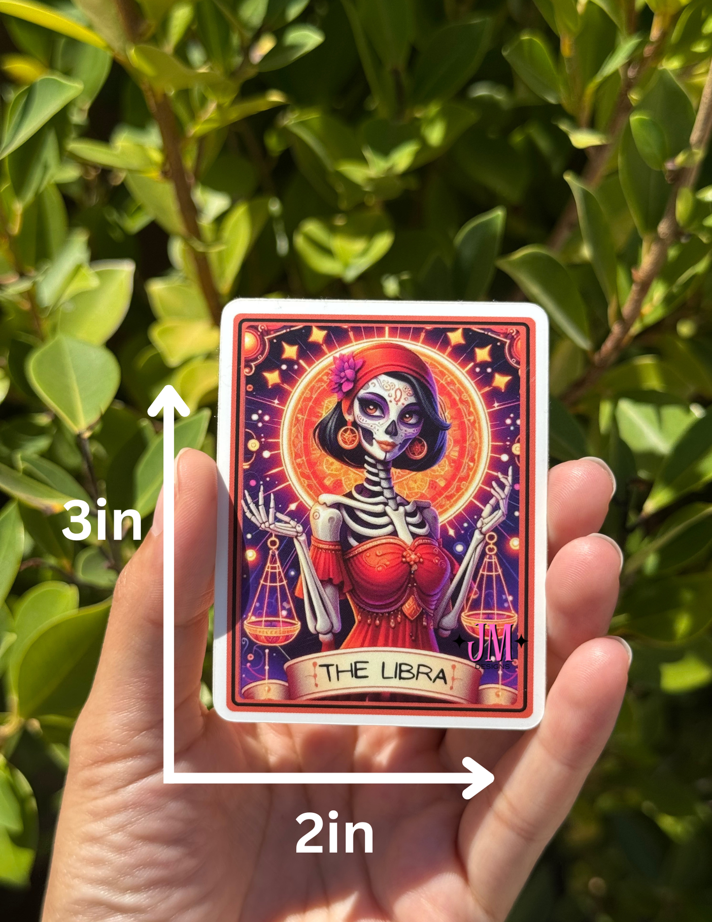 The Libra Tarot Card Sticker