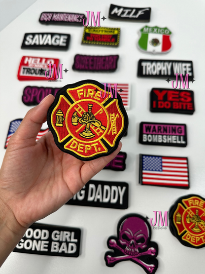 Fire Department Iron On Patch