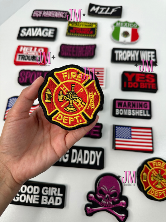 Fire Department Iron On Patch