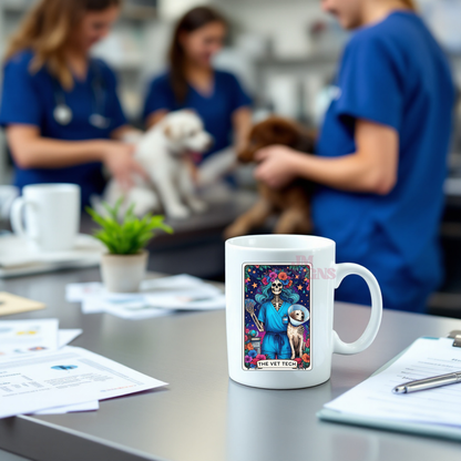 The Vet Tech Sage Coffee Tarot Mug| Personalized Gift| valentines Day Gift Idea| Gifts For Her| Tarot Reading| Custom Mug