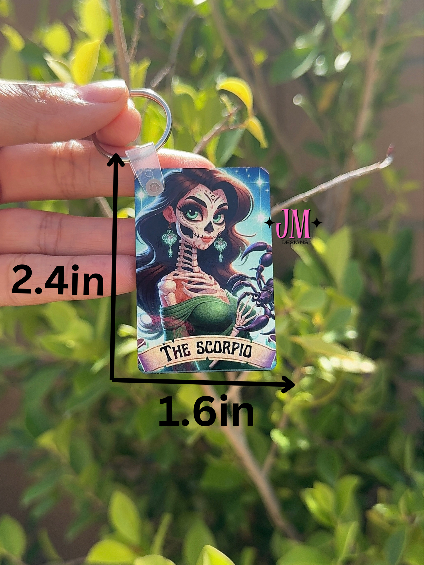 The Scorpio Tarot Card Keychain