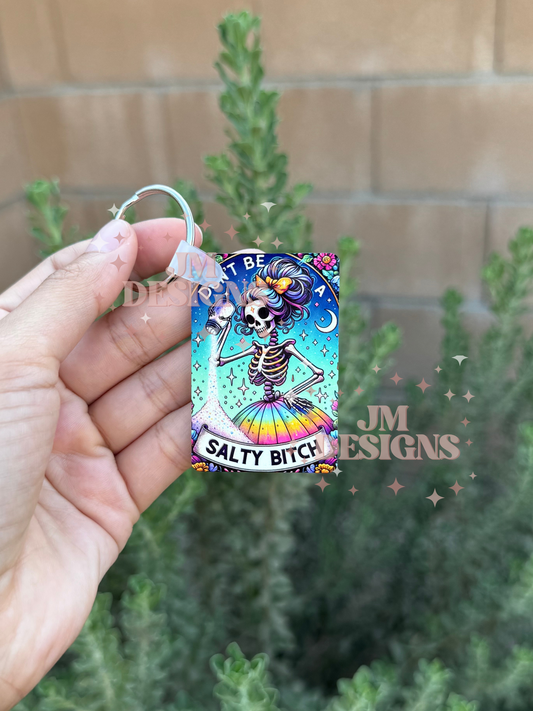 Salty Girl Tarot Card Keychain