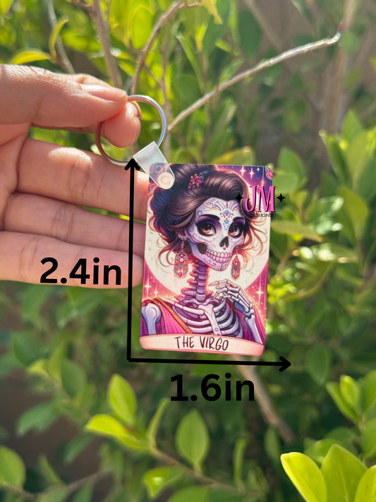 The Virgo Tarot Card Keychain