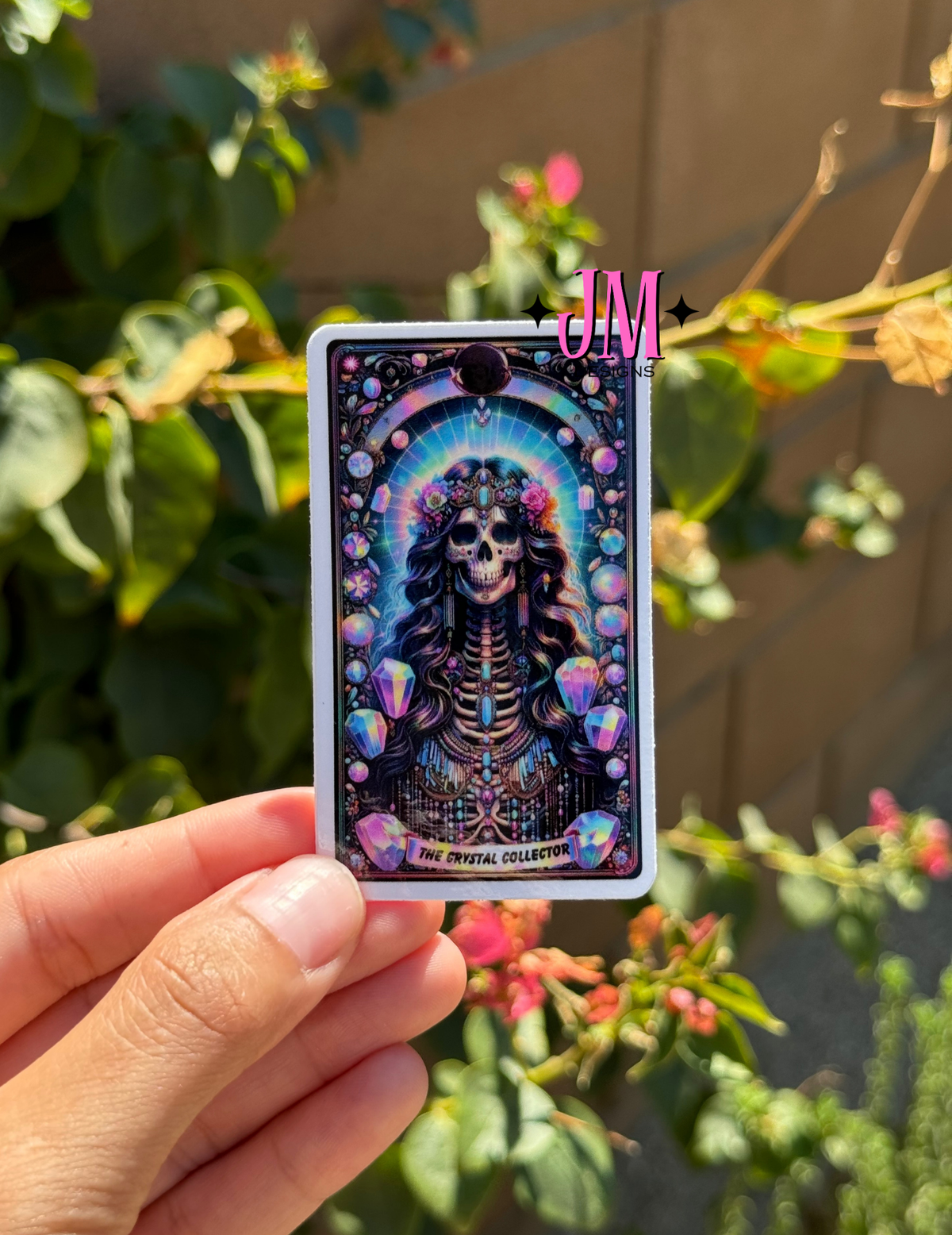 The Crystal Collector Tarot Card Sticker