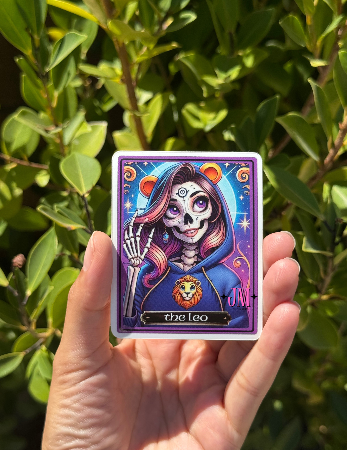 The Leo Tarot Card Sticker